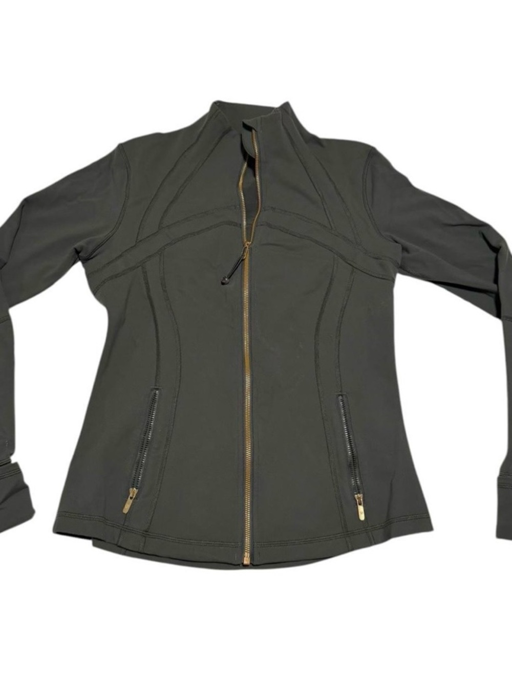 lululemon athletica Olive Green Full-Zip Lightweight Jacket